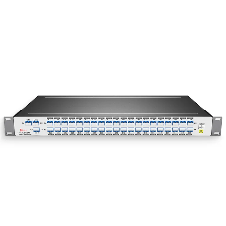 40 CH AAWG DWDM MUX és DEMUX dualfiber 1U