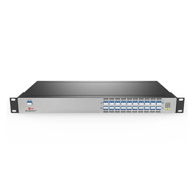 Single Fiber 20CH(40 Wavelength) DWDM Mux And Demux 1U Rack